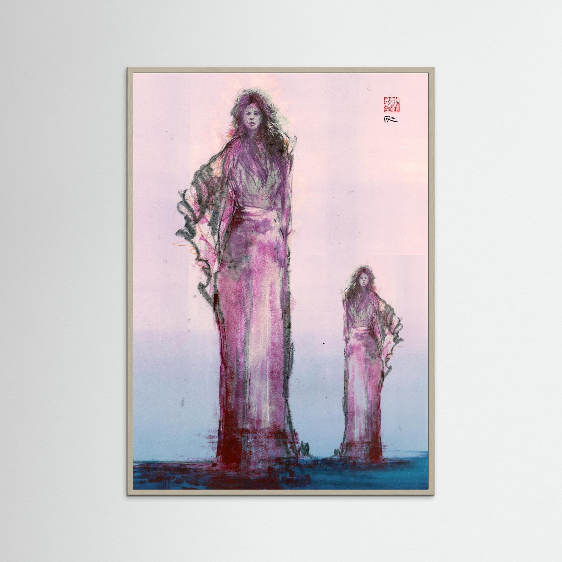 Ellipsis fashion monoprint - Paper print