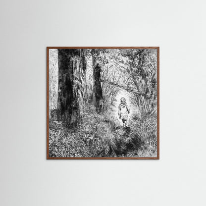 Bluebell wood edition 1: Monochrome - Paper print