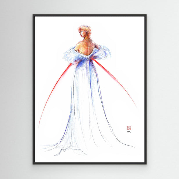 Fashion illustration of couture by Thomas Jackson
