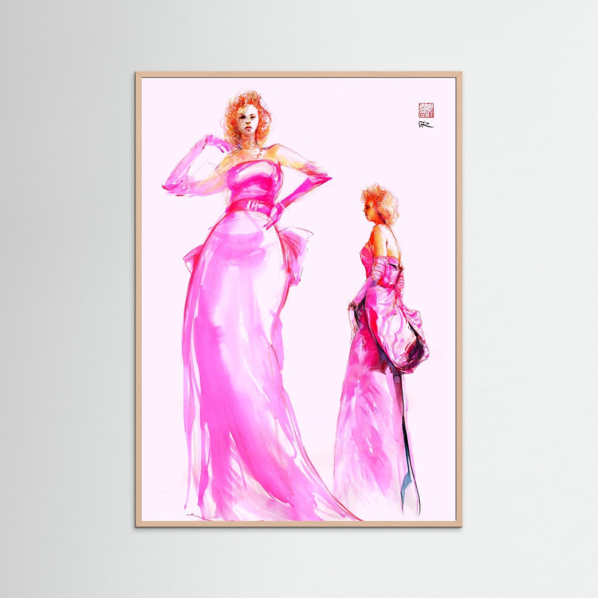 Marilyn in pink - Paper print