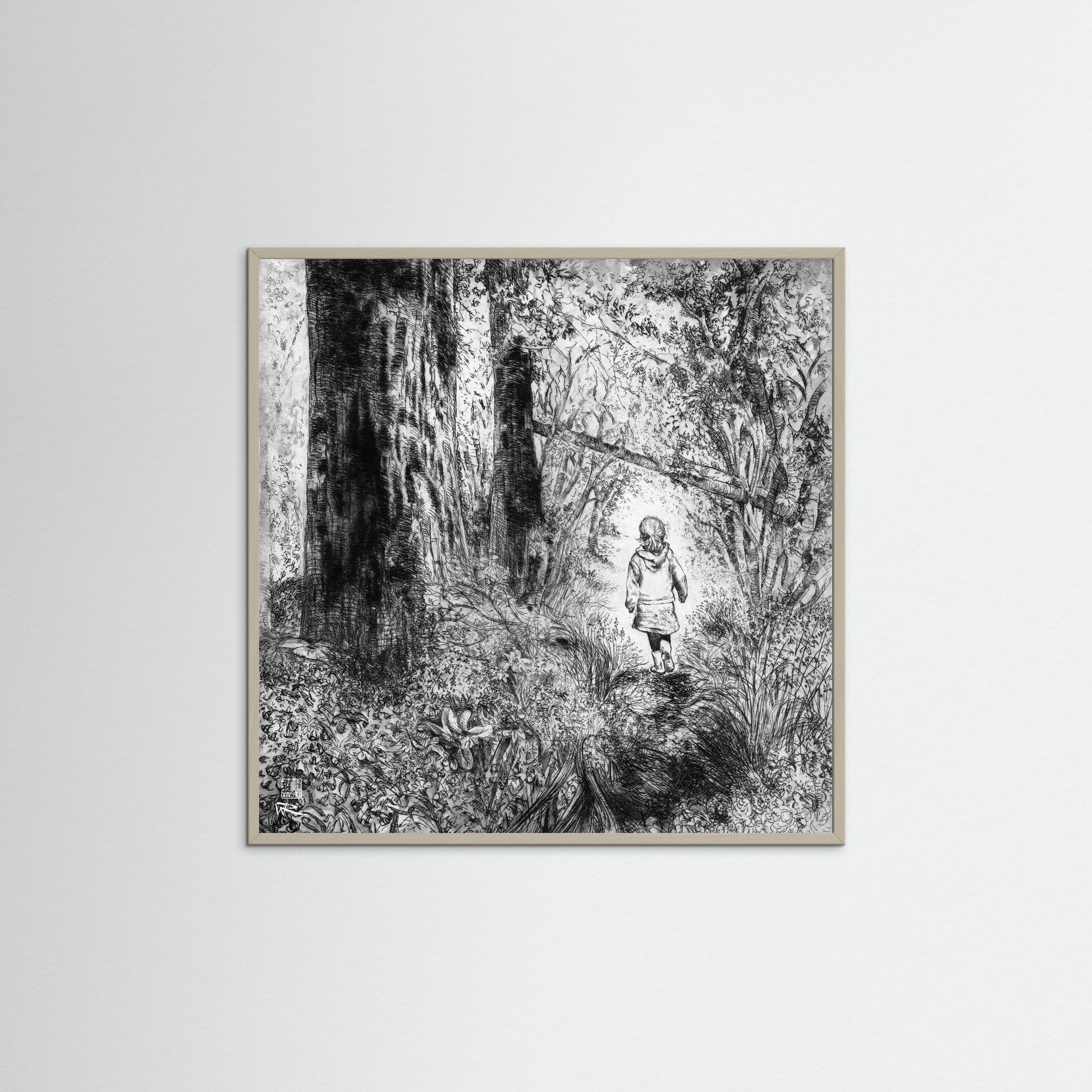 Bluebell wood edition 1: Monochrome - Paper print