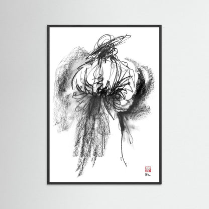 Flamenco hat - Print on fine art paper