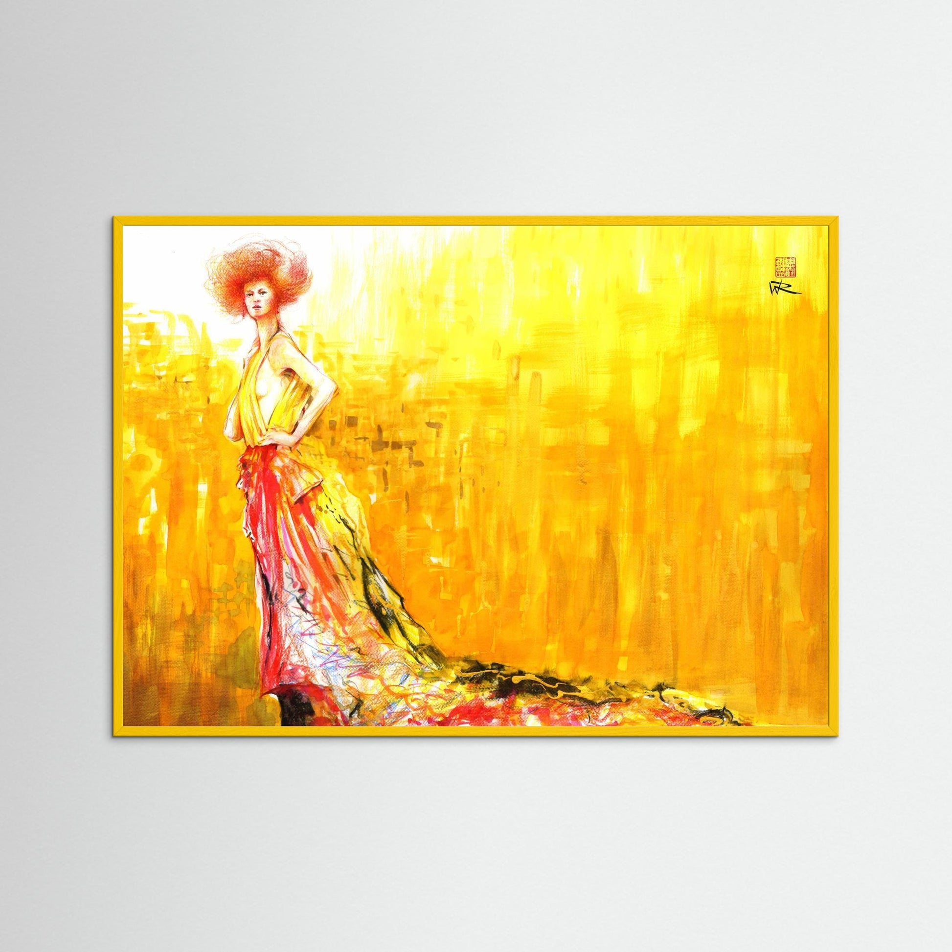 Recycled Klimt fashion - Paper print
