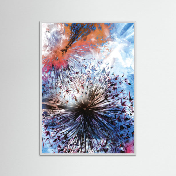 Allium abstract explosion 1 - Paper print