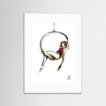 Hanging out - paper print