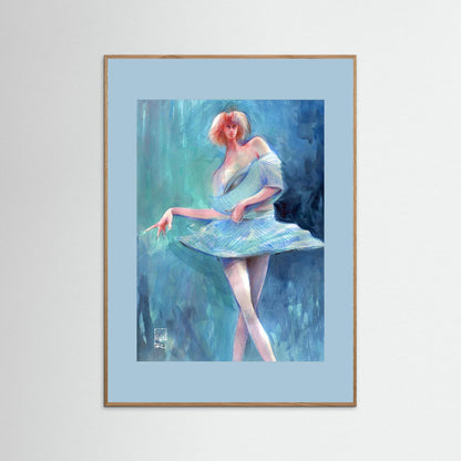 Catwalk in blue - Print on fine art paper