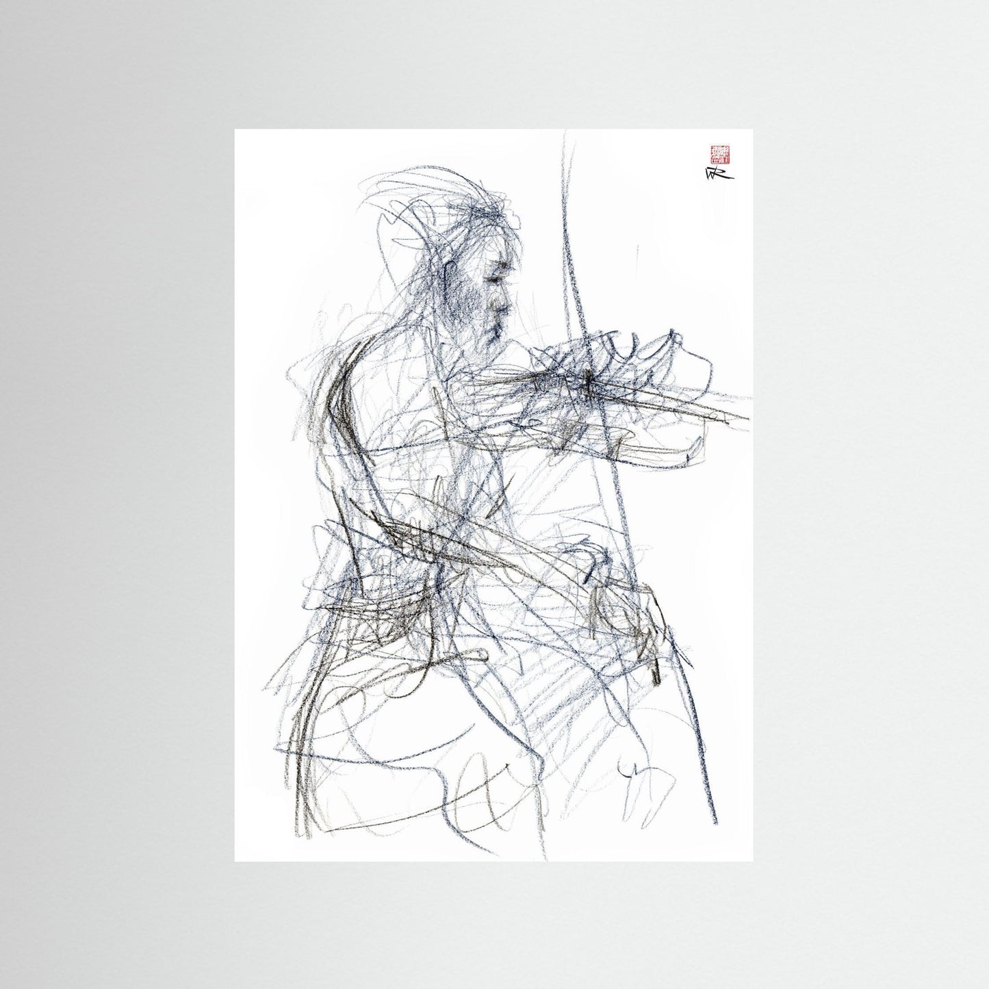 Charlotte Spruit on violin - Paper print