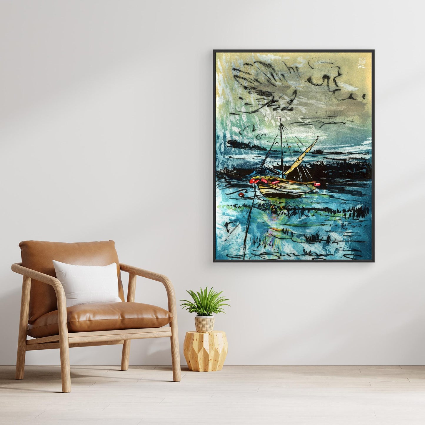 Awaiting the tide edition 2 - Canvas print