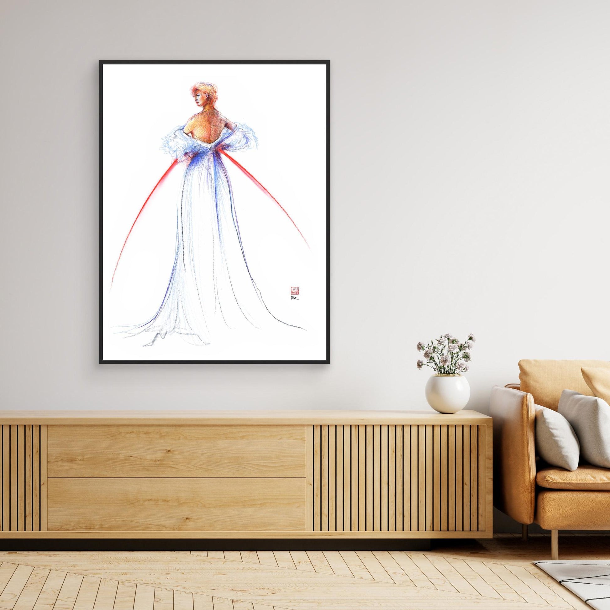 Fashion illustration of couture by Thomas Jackson