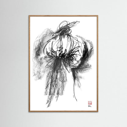 Flamenco hat - Print on fine art paper