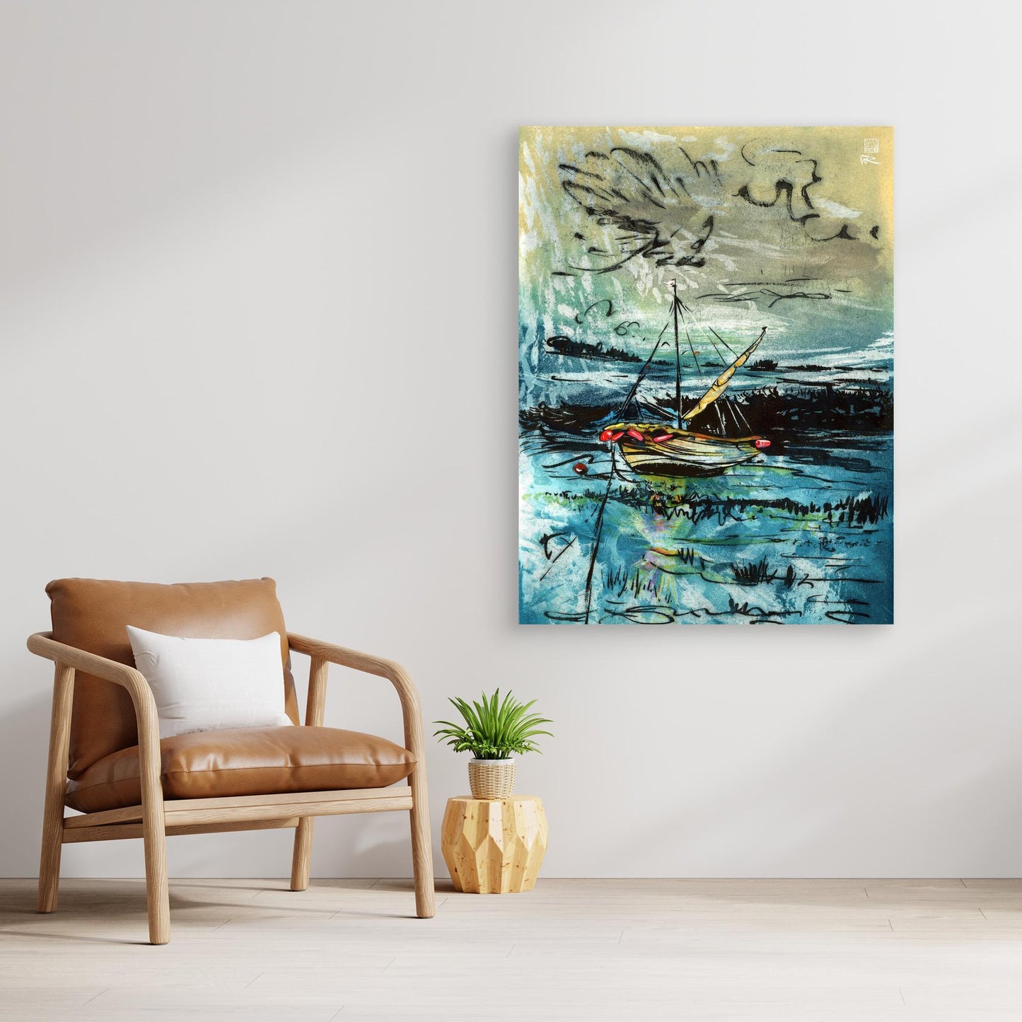 Awaiting the tide edition 2 - Canvas print