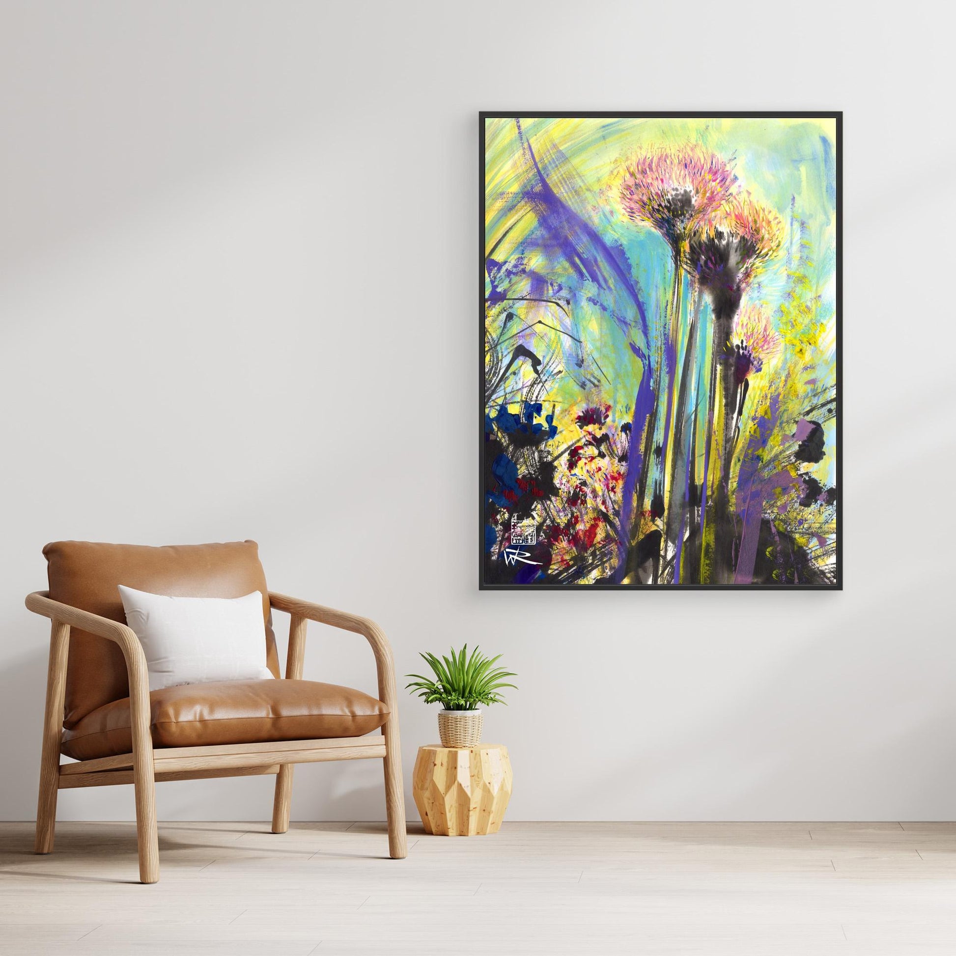 Allium flowerheads 2 - canvas print