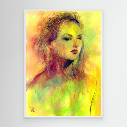 Dusky eyed beauty - Canvas art print