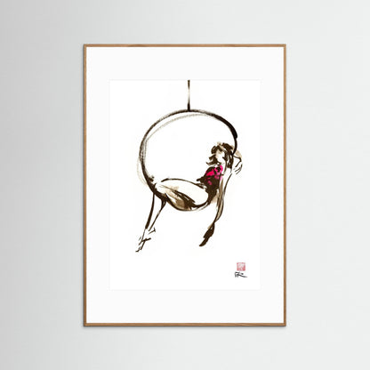 Hanging out - paper print