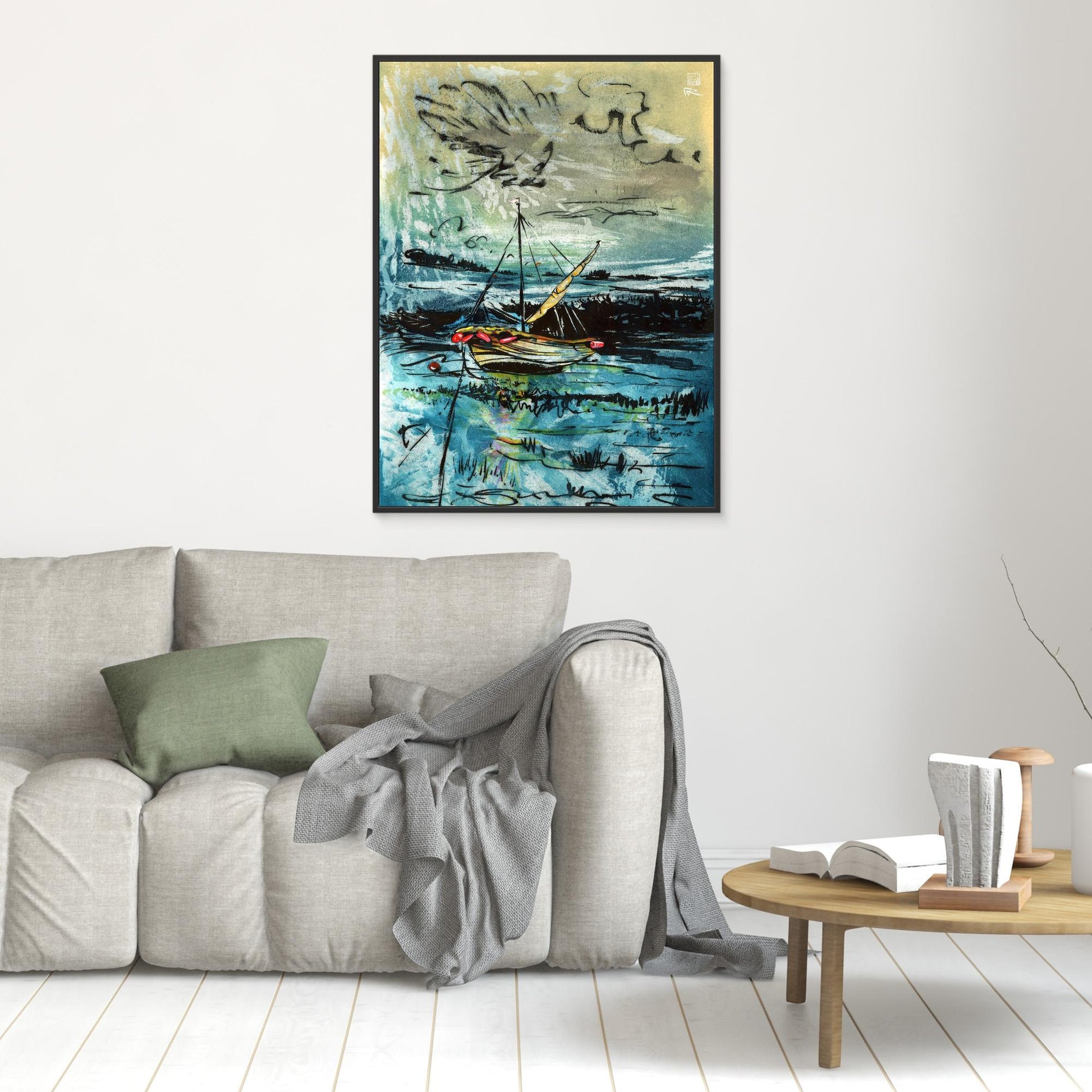 Awaiting the tide edition 2 - Canvas print