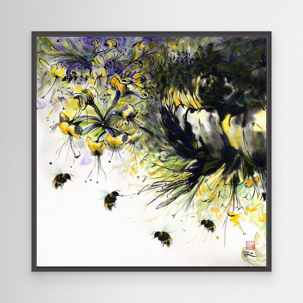 Honeysuckle and bees