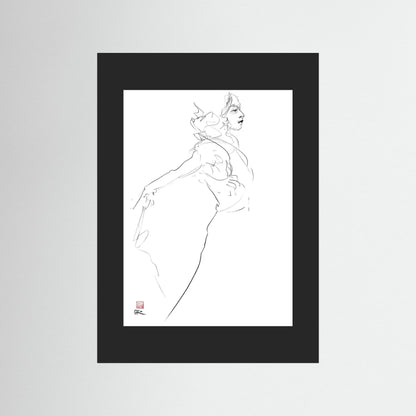 Figure line drawing oct25 - Paper print