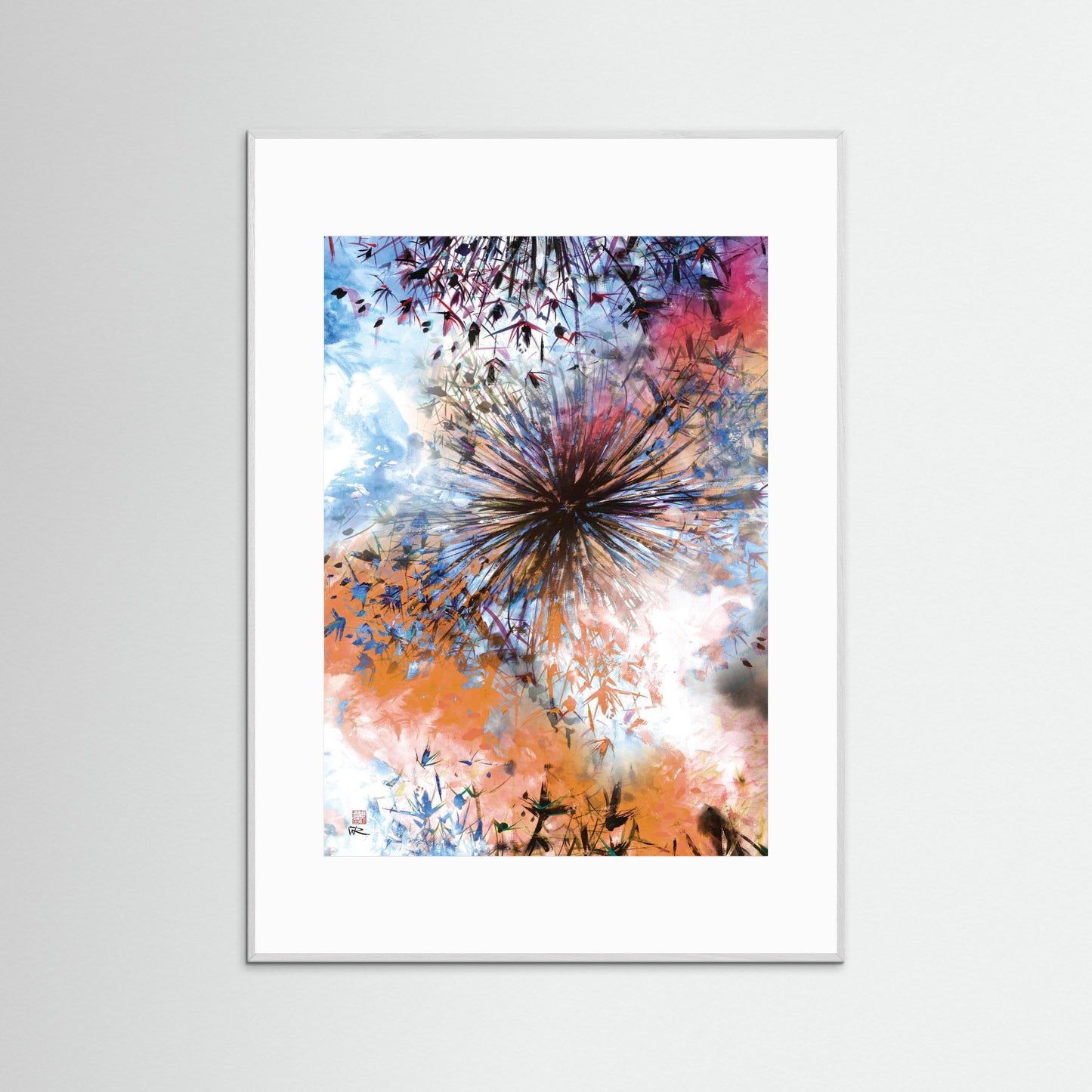 Allium abstract explosion 3 - Paper print