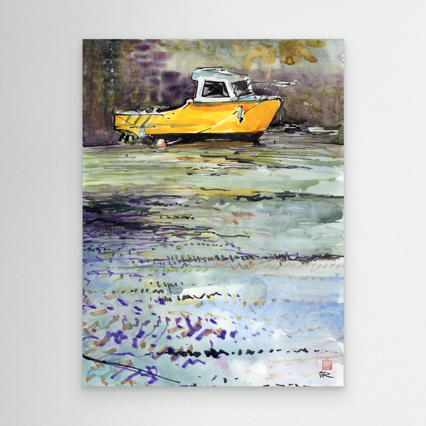 Fishing boat in Porthleven harbour