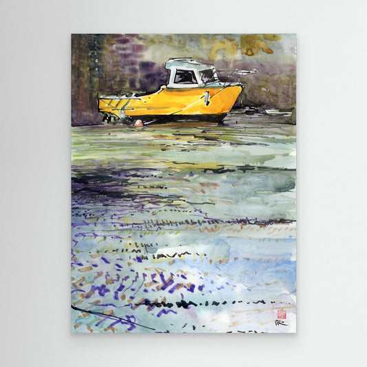 Fishing boat in Porthleven harbour
