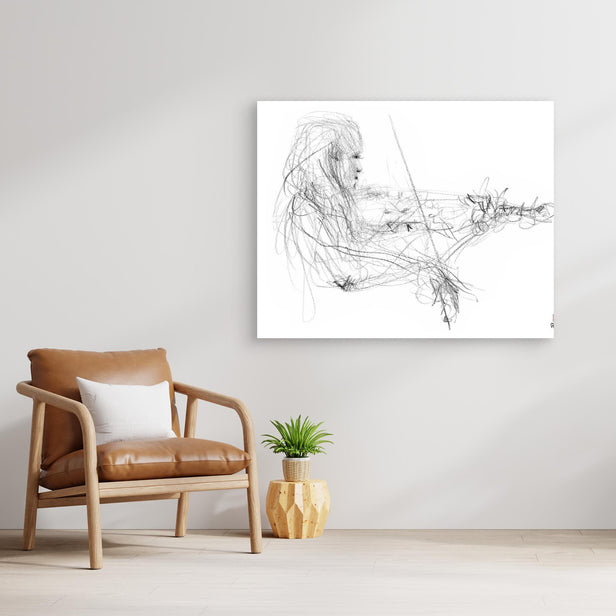 Charlotte Spruit on violin 2 - Canvas print