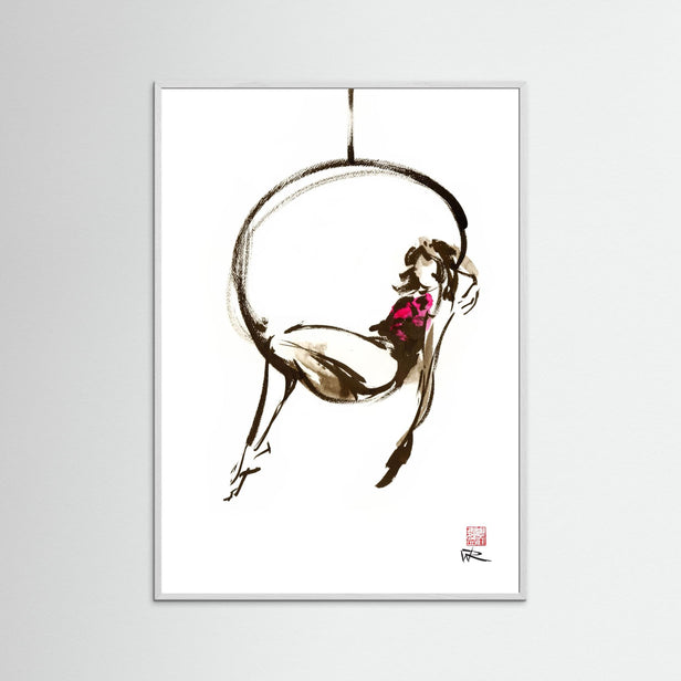 Hanging out - paper print