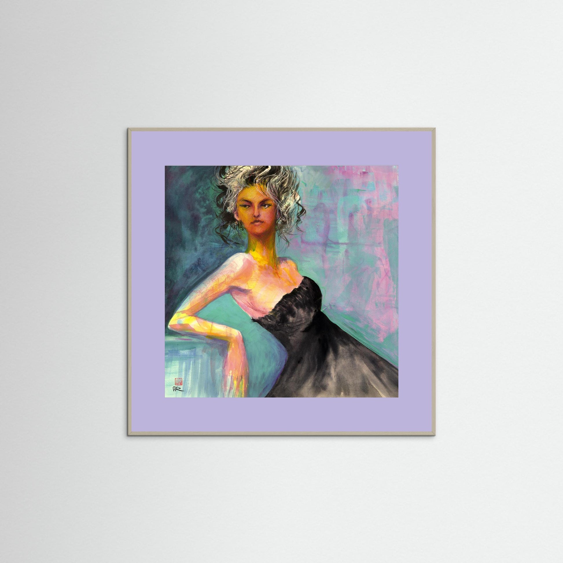 Little black dress - Paper print