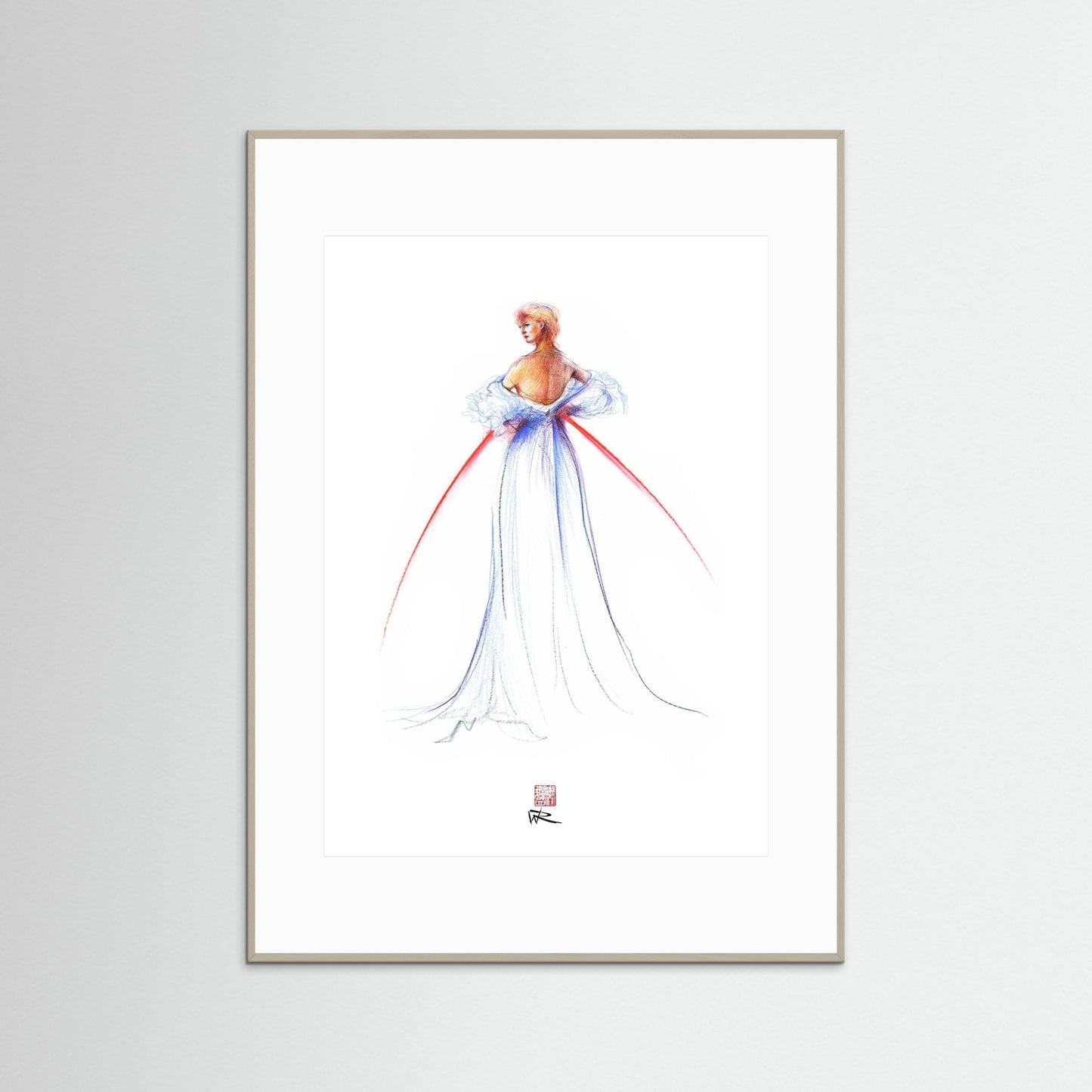 Thomas Jackson couture fashion - paper print