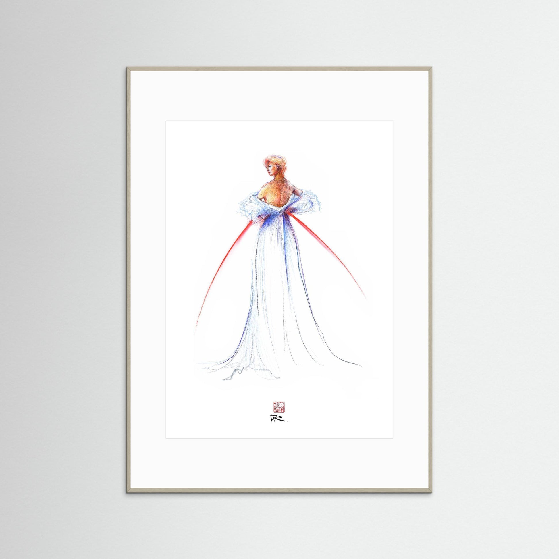 Thomas Jackson couture fashion - paper print
