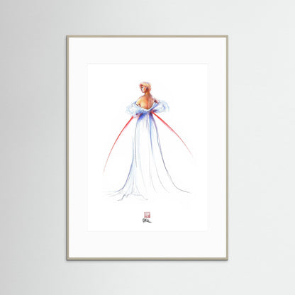 Thomas Jackson couture fashion - paper print