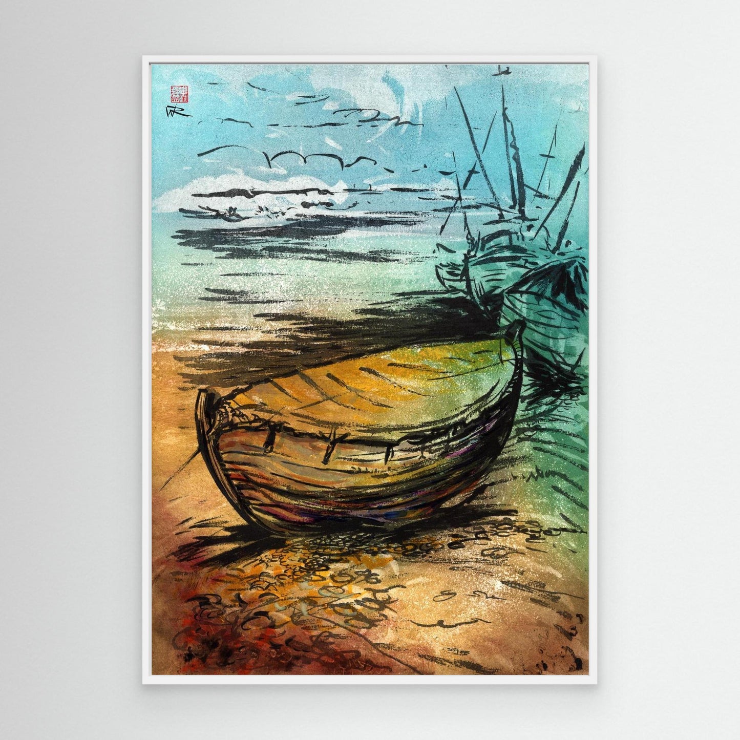 Crab boat - Canvas print