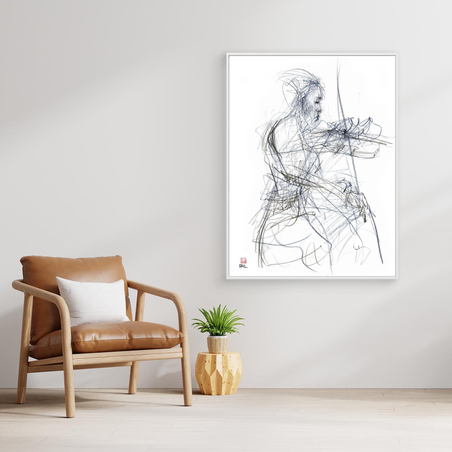 Charlotte Spruit on violin - Canvas print