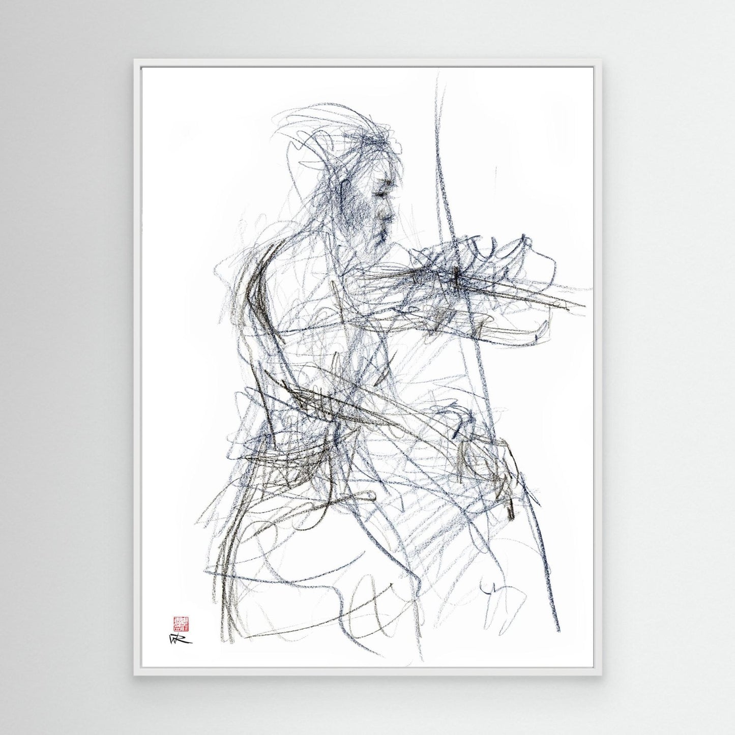 Charlotte Spruit on violin - Canvas print