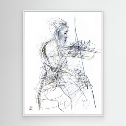 Charlotte Spruit on violin - Canvas print