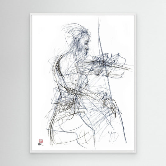 Charlotte Spruit on violin - Canvas print