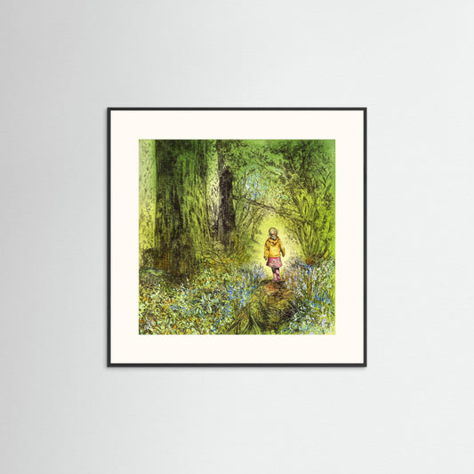 Bluebell wood edition 5: Summer - Paper print