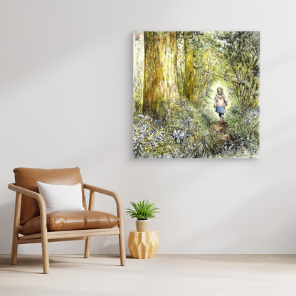 Bluebell wood edition 7 - Canvas print