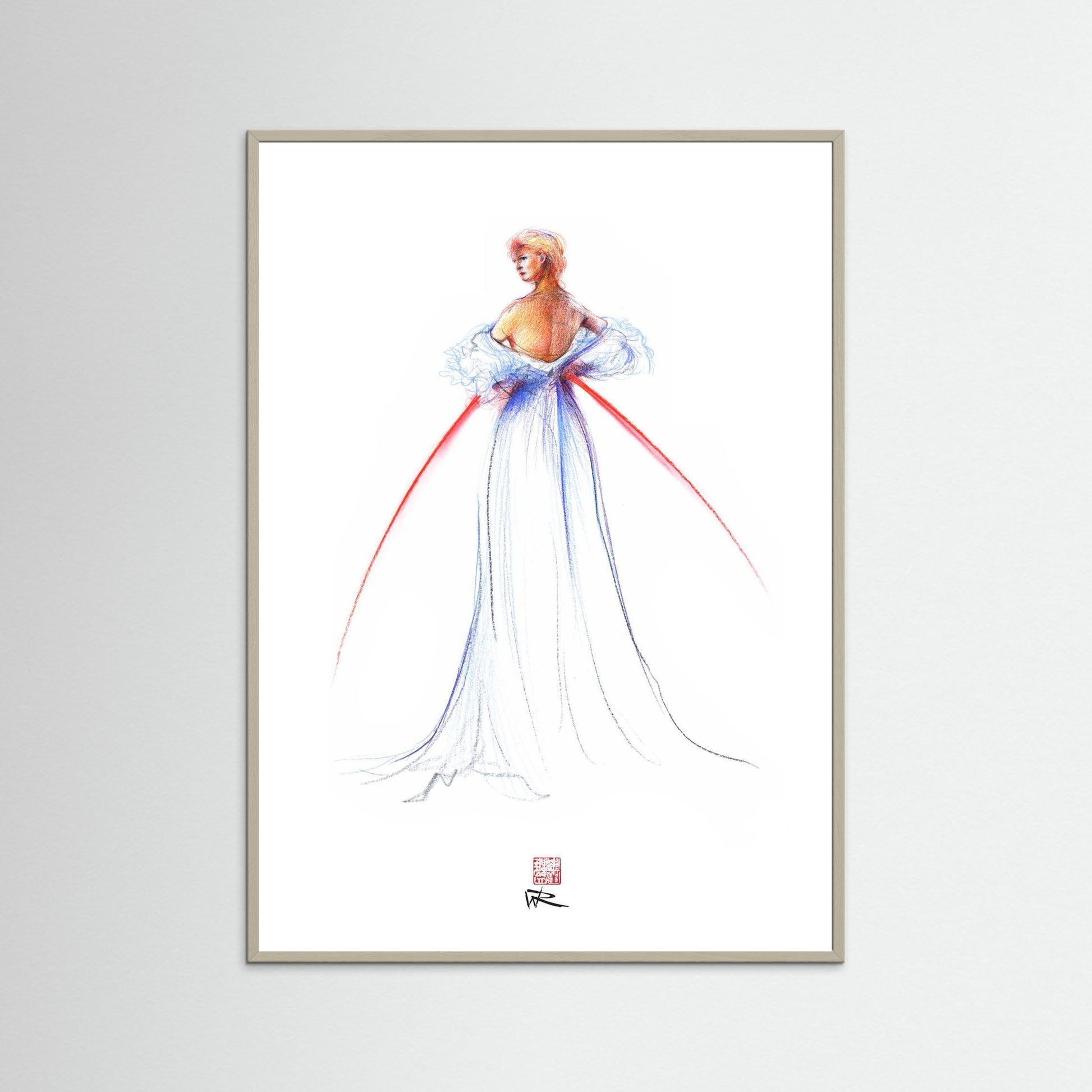 Thomas Jackson couture fashion - paper print