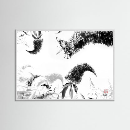 Butterflies on buddlejas - Paper print