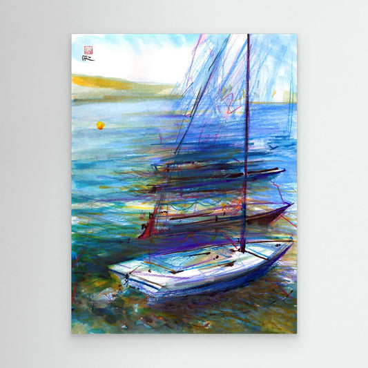Sail boat mooring in Croatia