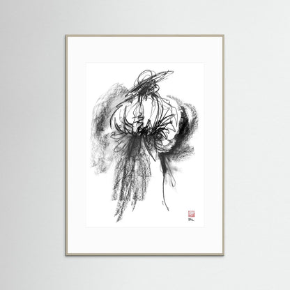 Flamenco hat - Print on fine art paper