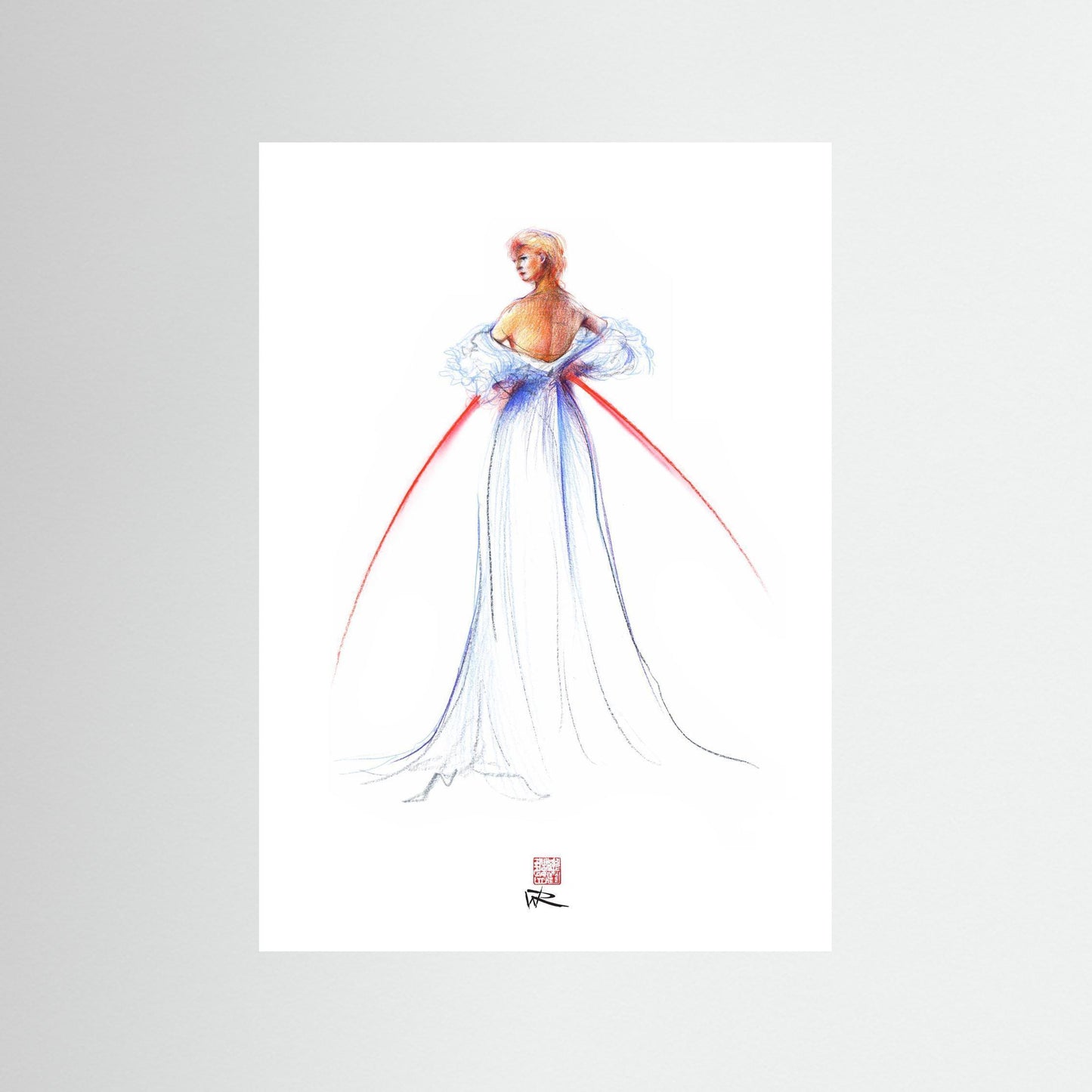Thomas Jackson couture fashion - paper print