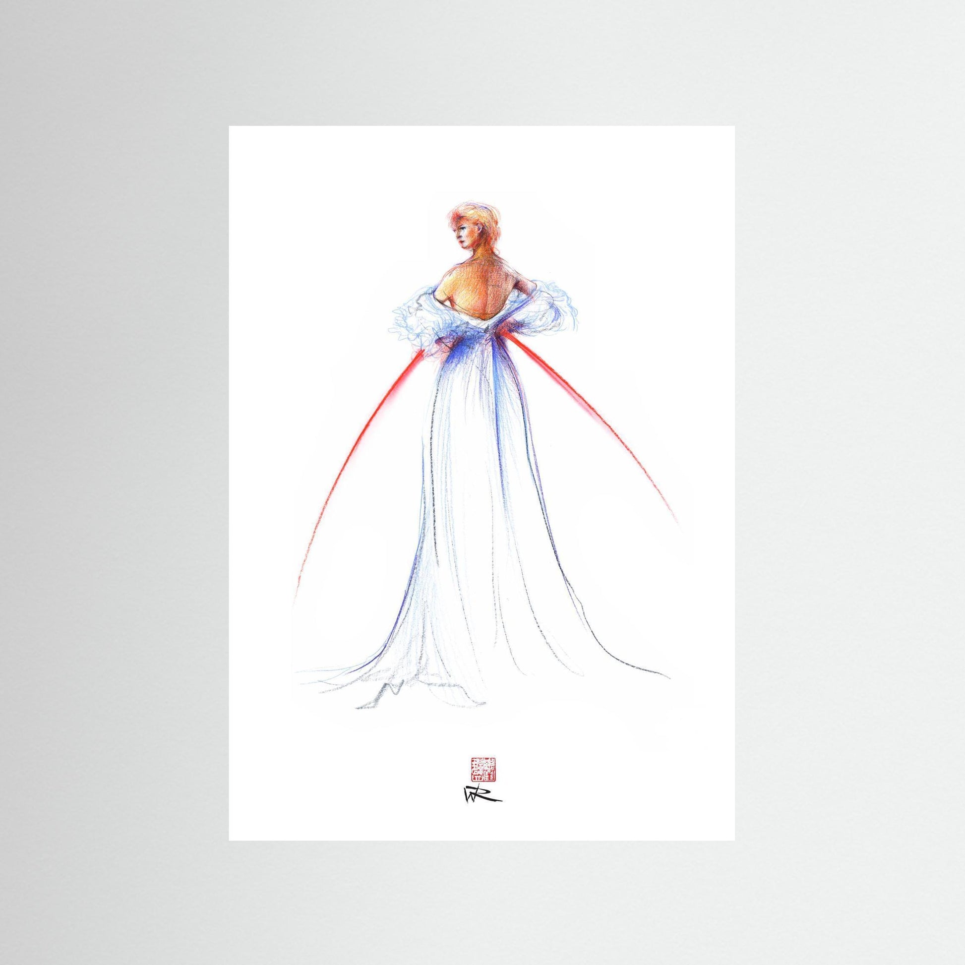 Thomas Jackson couture fashion - paper print