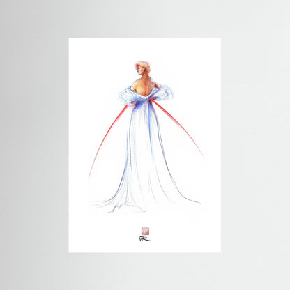 Thomas Jackson couture fashion - paper print