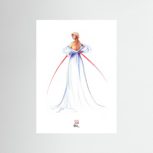 Thomas Jackson couture fashion - paper print