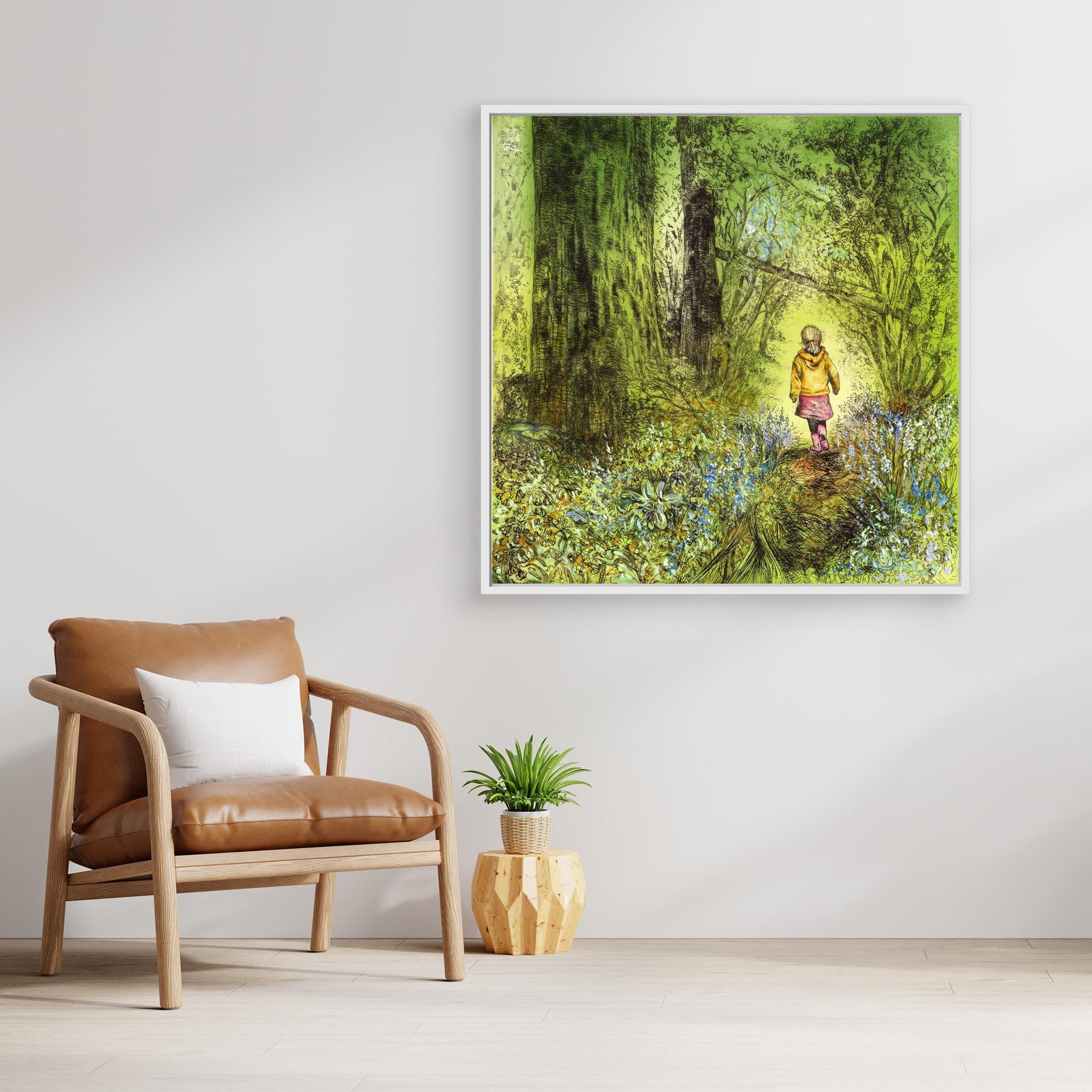 Bluebell wood edition 6 - Canvas print