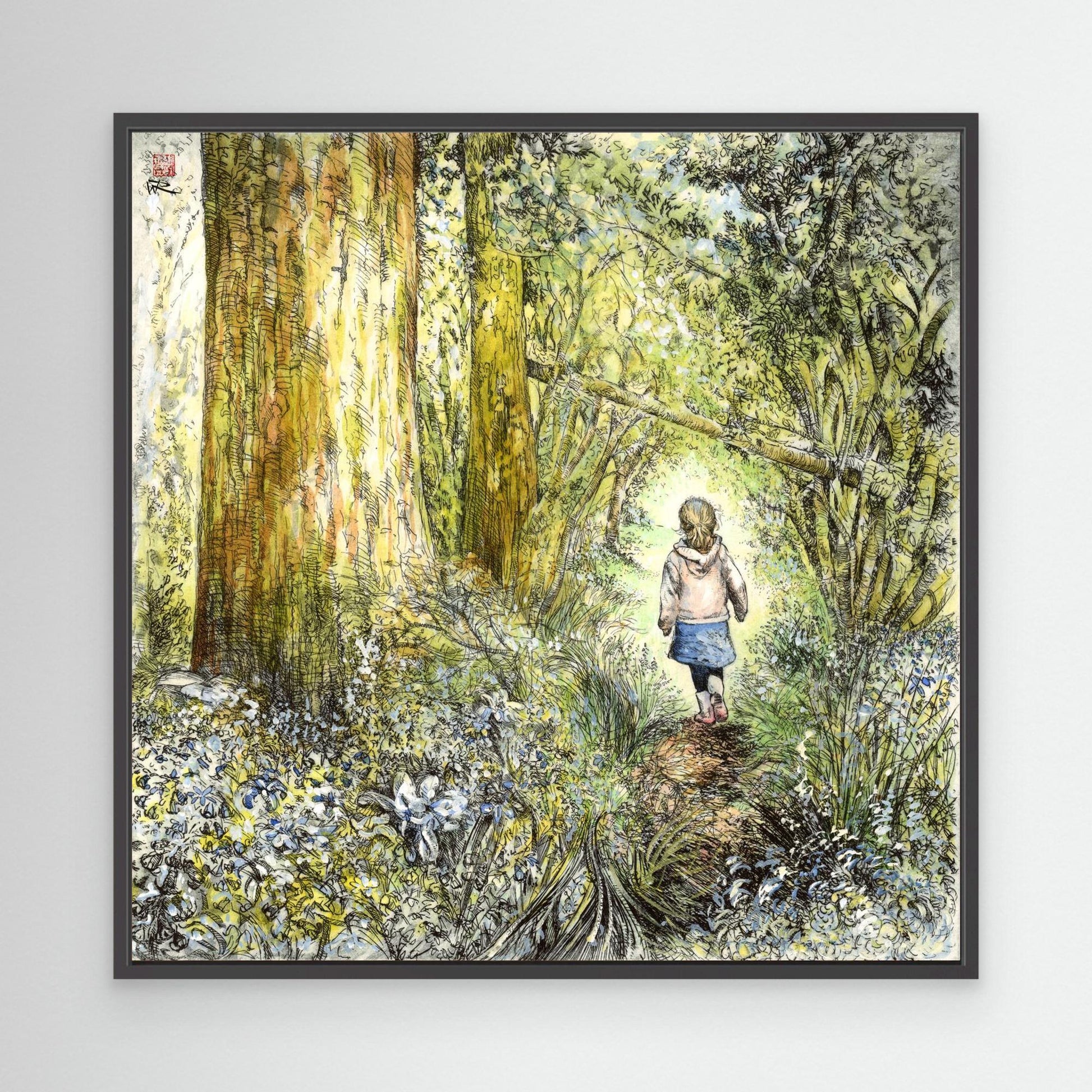 Bluebell wood edition 7 - Canvas print