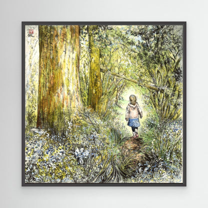 Bluebell wood edition 7 - Canvas print