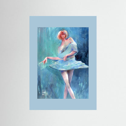 Catwalk in blue - Print on fine art paper