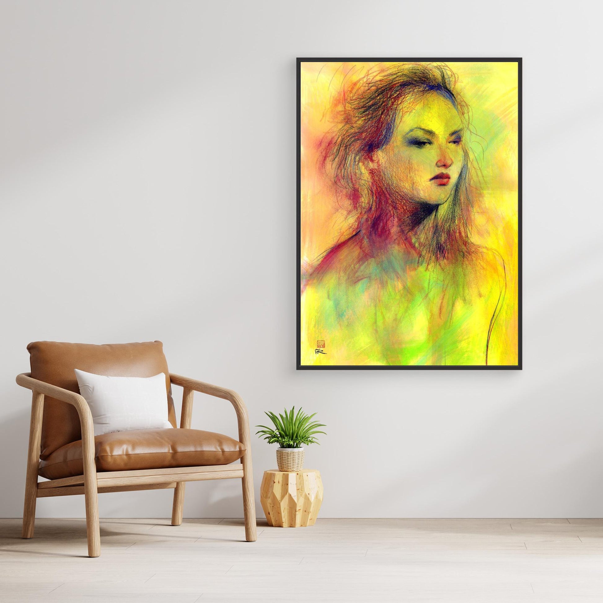 Dusky eyed beauty - Canvas art print